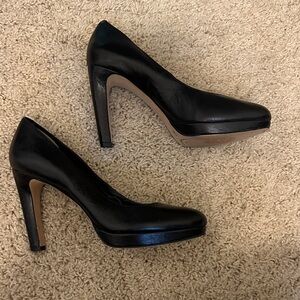 Vince Camuto Black Leather Heels